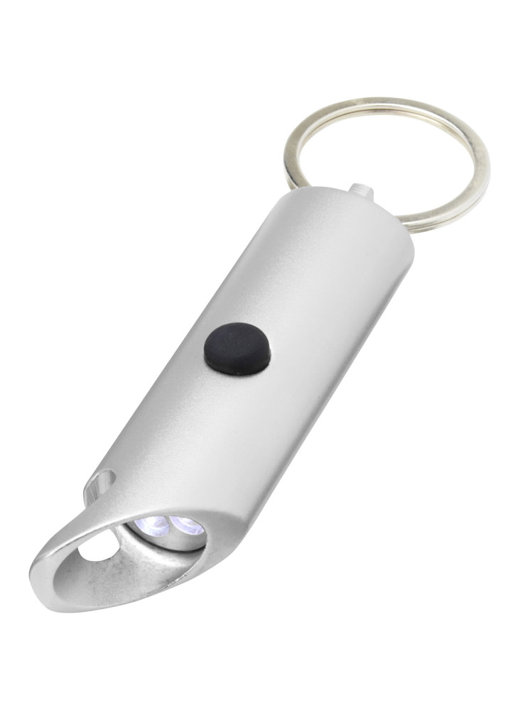 Lampe LED publicitaire aluminium recyclé ouvre-bouteille Flare