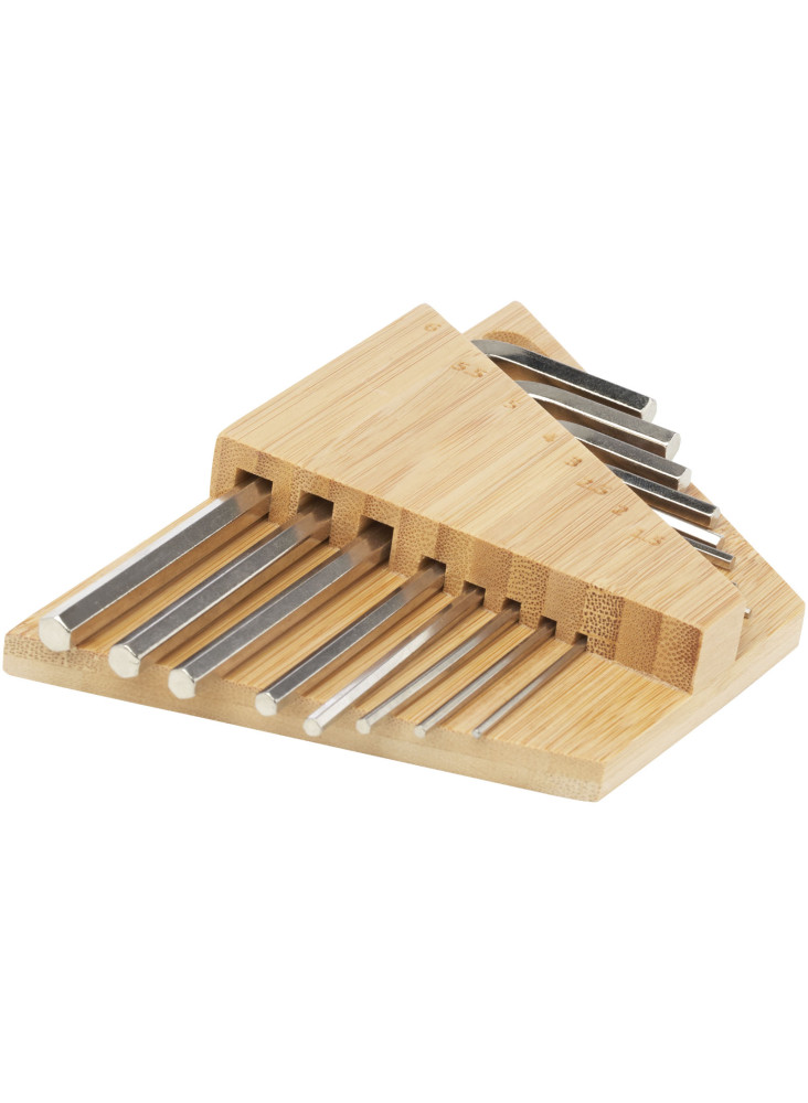 Trousse clés hexagonales publicitaire bambou Allen