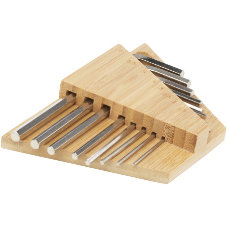 Trousse clés hexagonales publicitaire bambou Allen