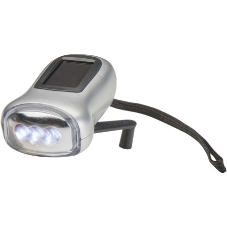 Lampe torche publicitaire solaire dynamo Viv