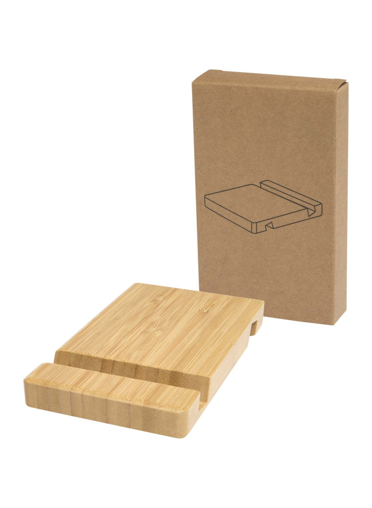 Support publicitaire téléphone tablette bambou Bubup