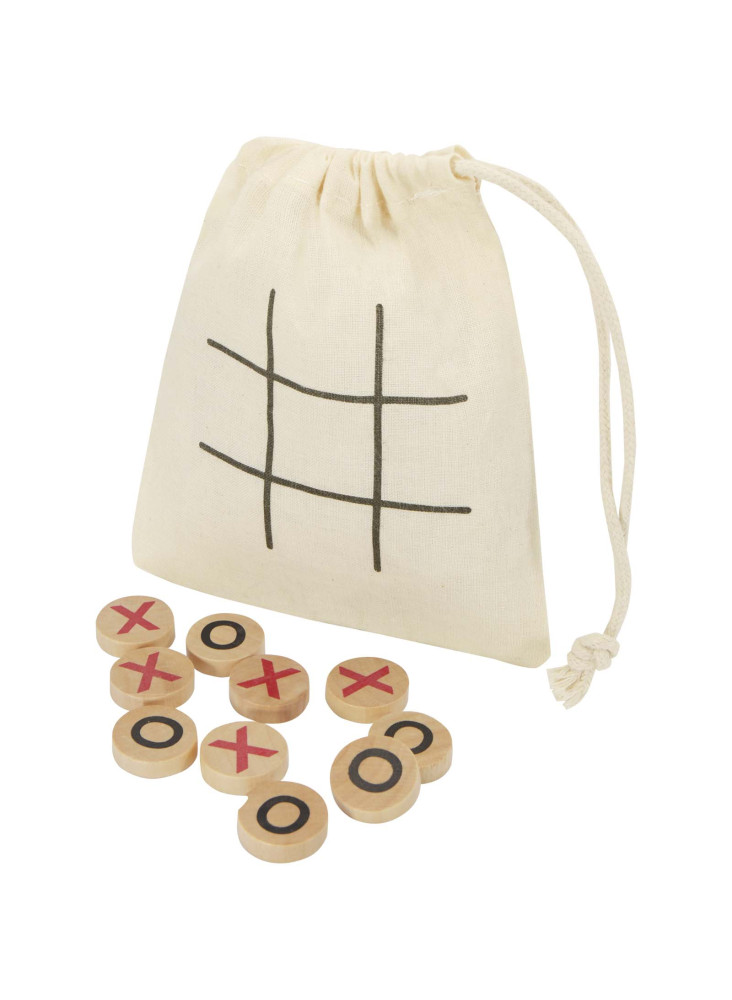 Jeu de morpion Whorl en bois