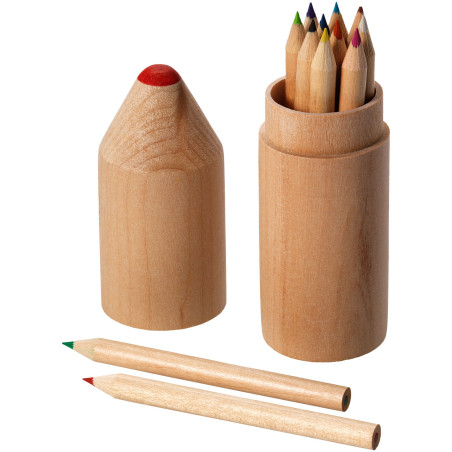Set publicitaire crayons couleur x12 Bossy