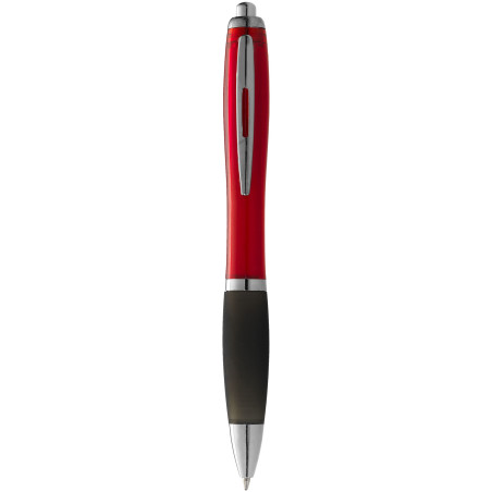 Stylo bille publicitaire avec grip noir encre noire Nash