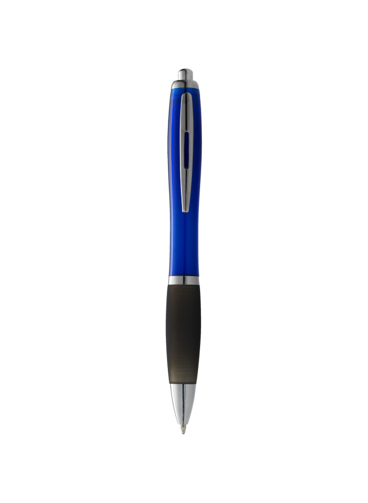 Stylo bille publicitaire avec grip noir encre noire Nash