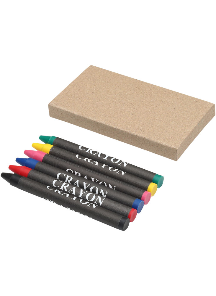 Set publicitaire crayons couleur x6 Ayo