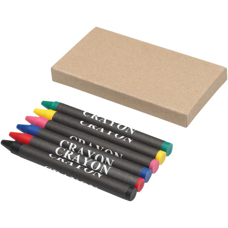 Set publicitaire crayons couleur x6 Ayo