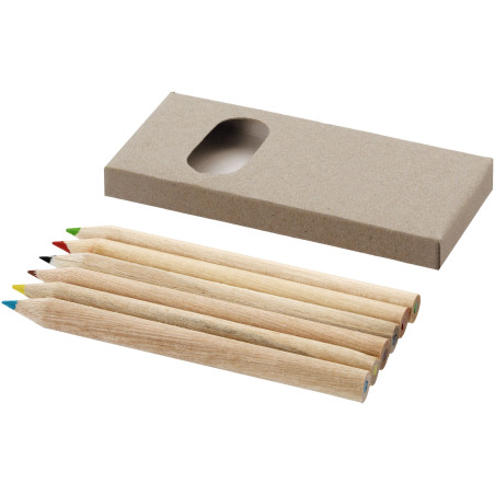 Set publicitaire crayons couleur x6 Ayola