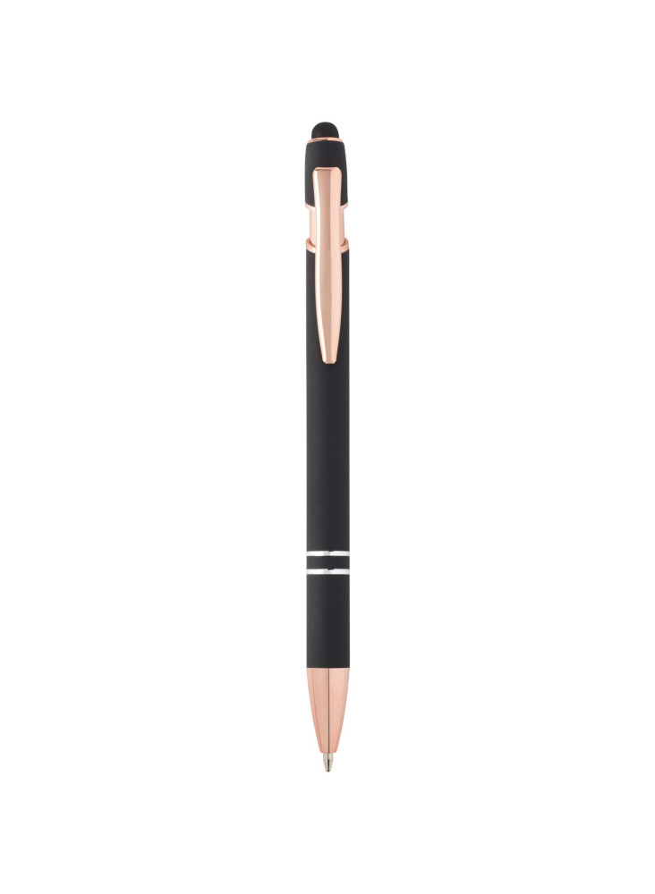 Stylo bille publicitaire avec finition or rose Nanna