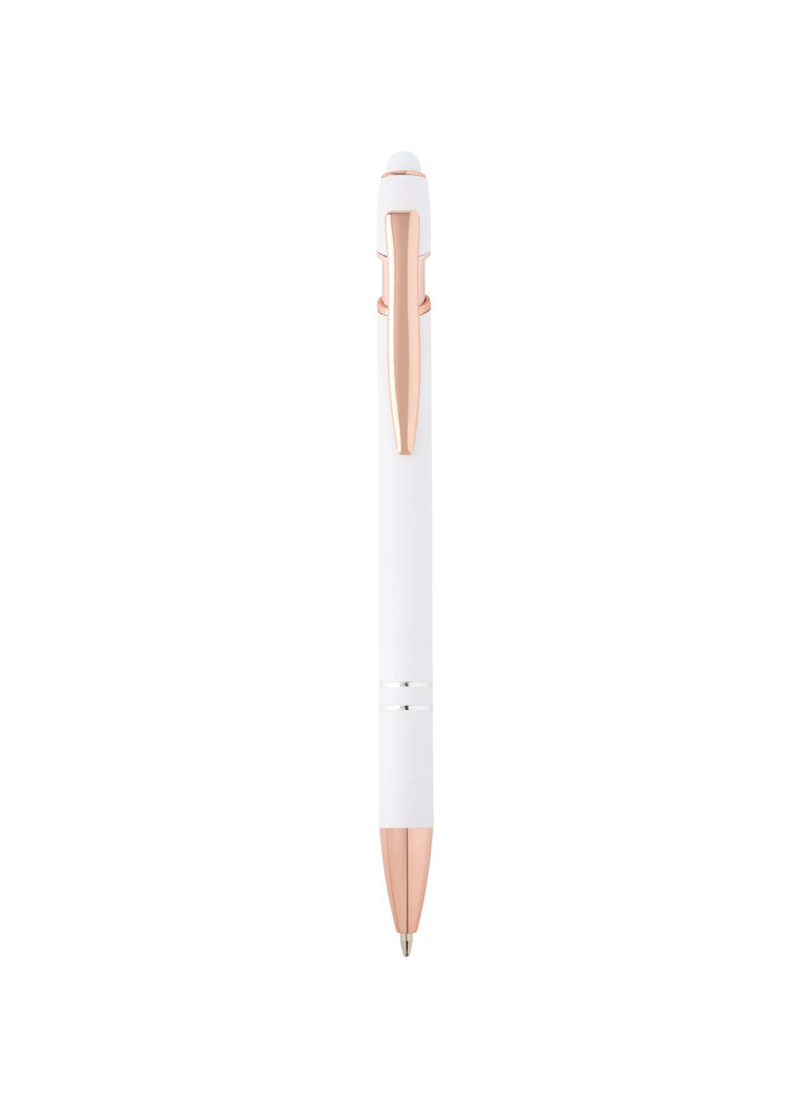 Stylo bille publicitaire avec finition or rose Nanna