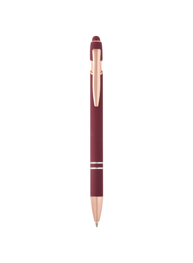 Stylo bille publicitaire avec finition or rose Nanna