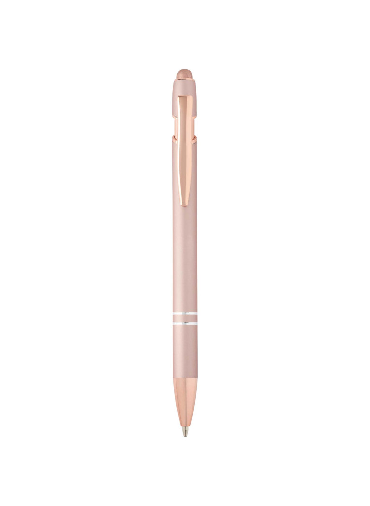 Stylo bille publicitaire avec finition or rose Nanna