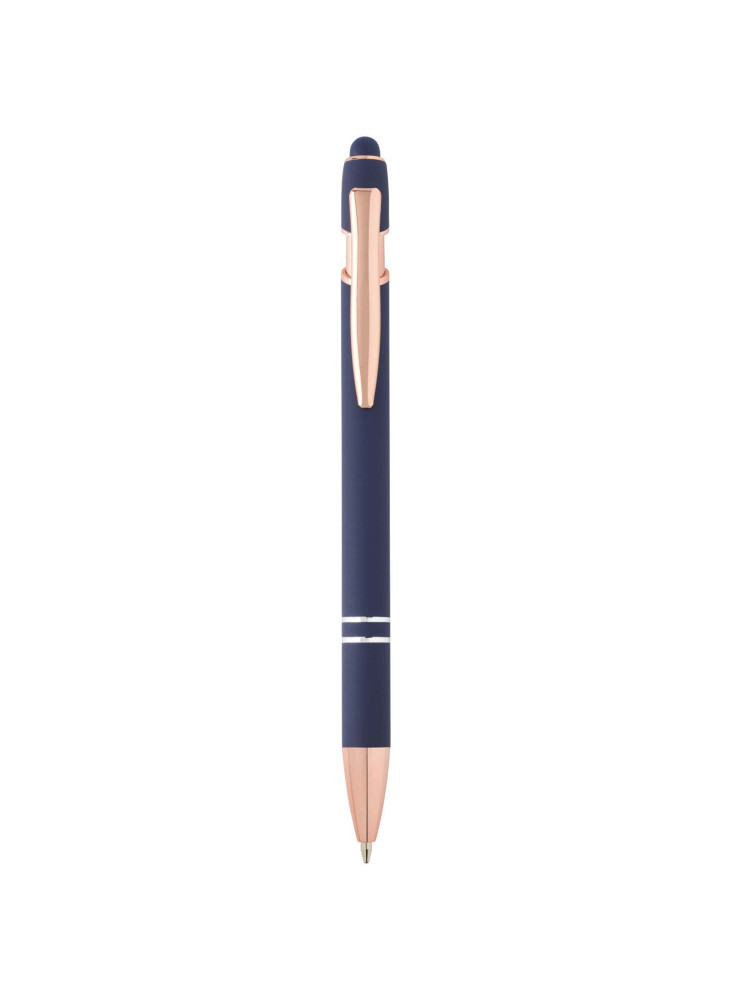 Stylo bille publicitaire avec finition or rose Nanna
