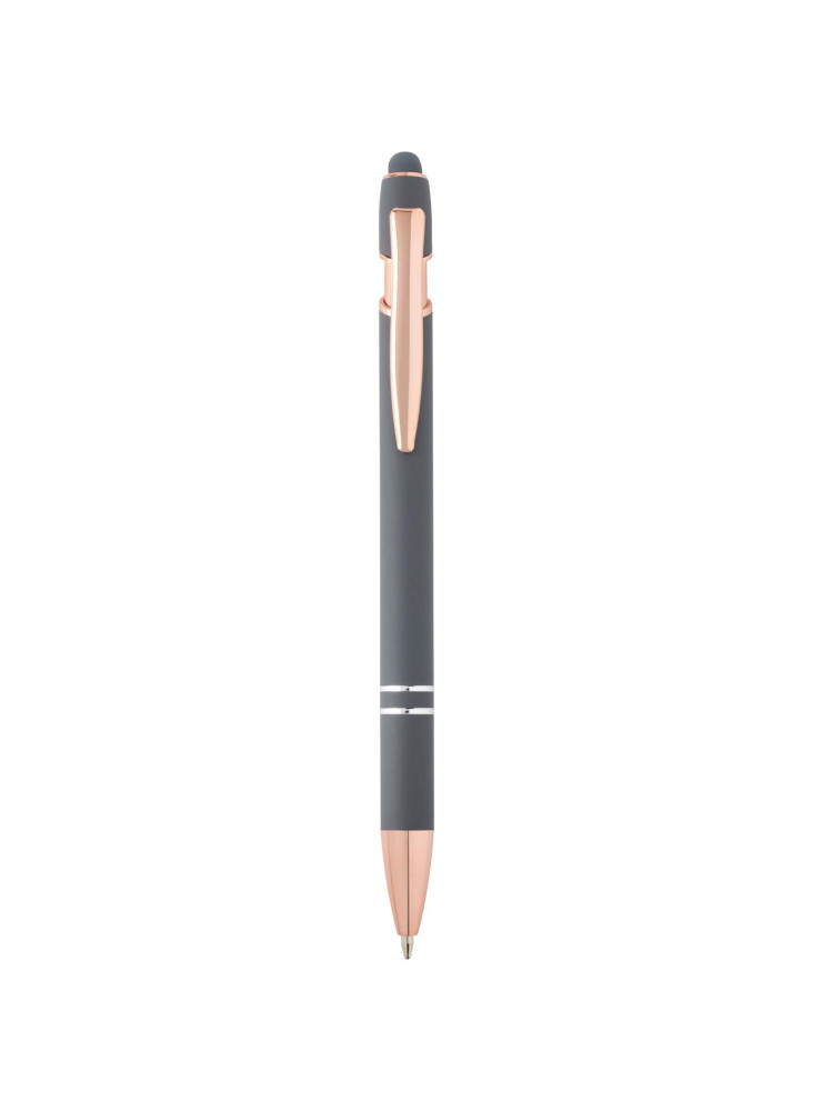 Stylo bille publicitaire avec finition or rose Nanna