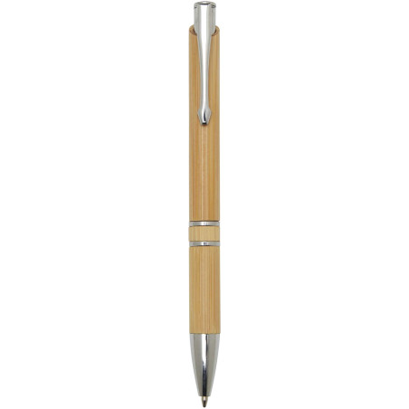 Stylo bille publicitaire en bambou encre noire Wicker