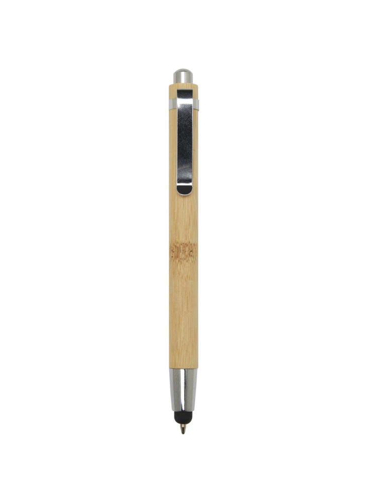 Stylo bille publicitaire en bambou encre noire Elm