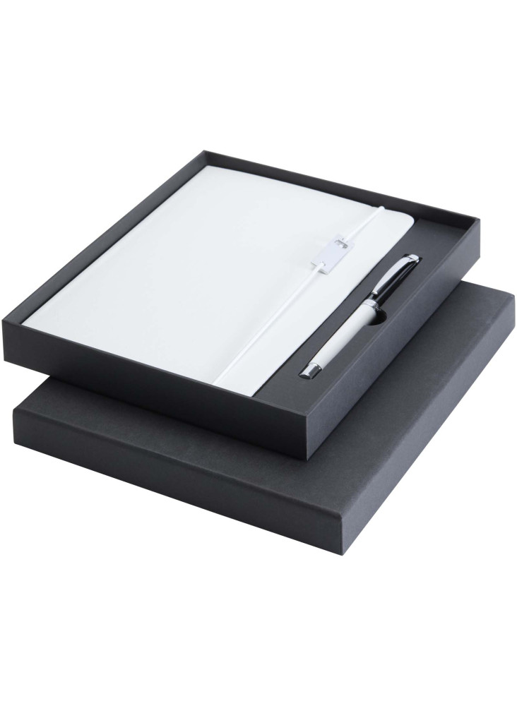 Ensemble carnet à couverture rigide A5 et stylo roller Legato Elegance