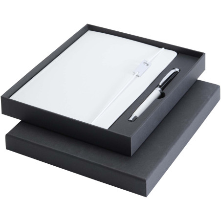 Ensemble carnet à couverture rigide A5 et stylo roller Legato Elegance
