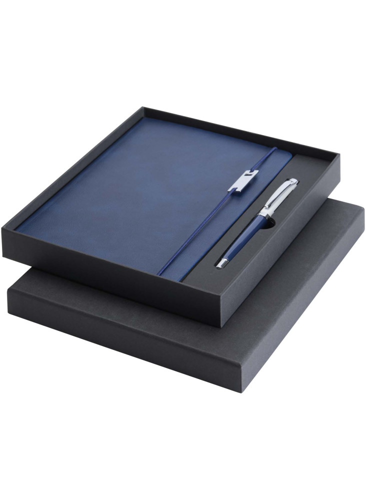 Ensemble carnet à couverture rigide A5 et stylo roller Legato Elegance