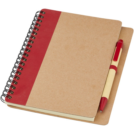 Carnet publicitaire A6 recyclé avec stylo Priestly