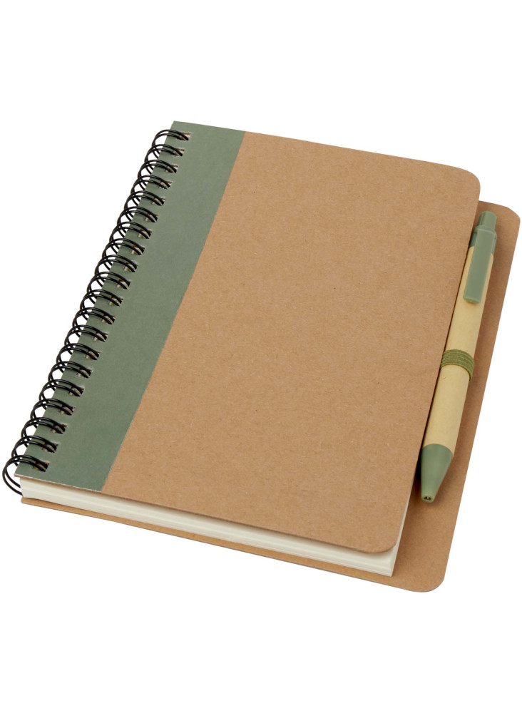 Carnet publicitaire A6 recyclé avec stylo Priestly