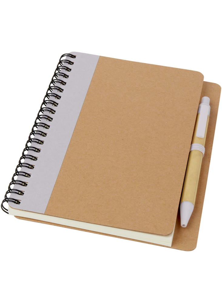 Carnet publicitaire A6 recyclé avec stylo Priestly
