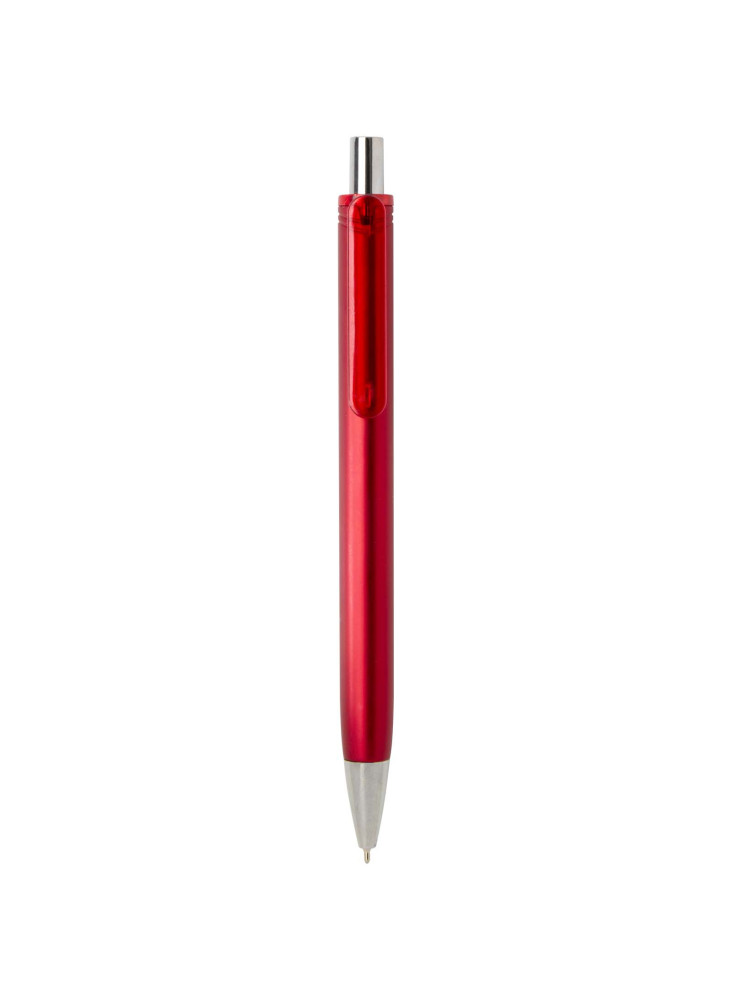 Stylo bille publicitaire recyclé RCS avec finition métallique encre noire Feld