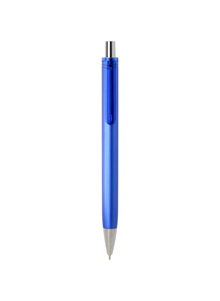 Stylo bille publicitaire recyclé RCS avec finition métallique encre noire Feld