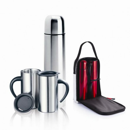 Thermos avec 2 Mugs et Sac publicitaire