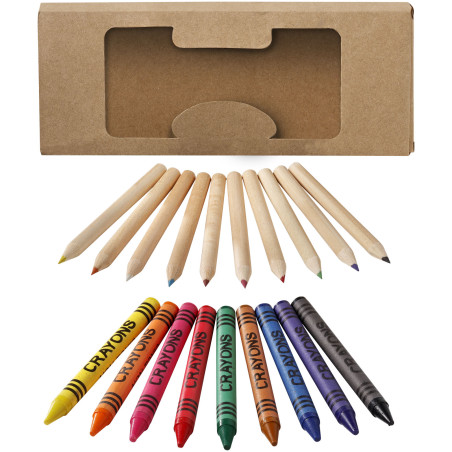 Set publicitaire coloriage 19 pièces Lucky