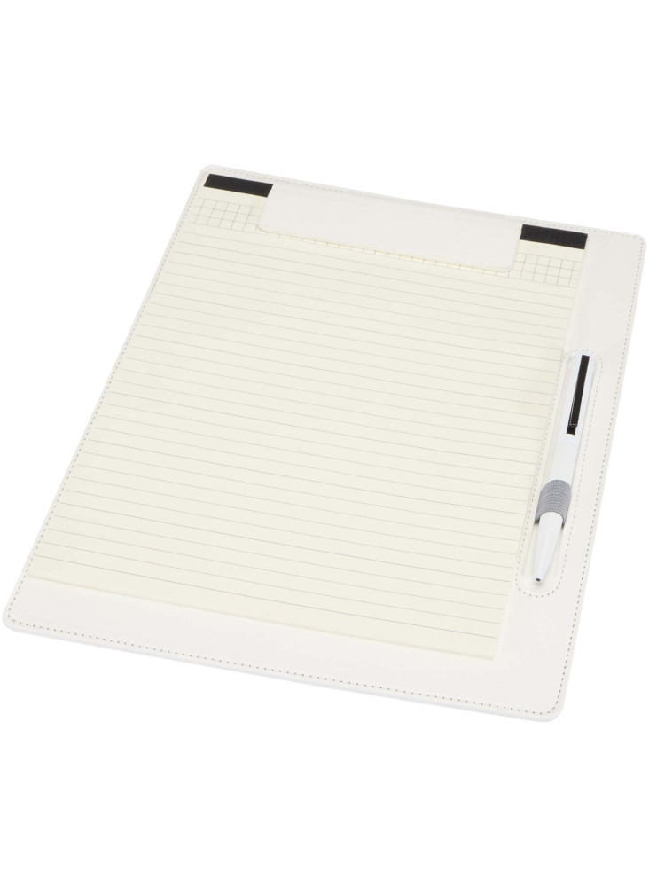 Porte-bloc Clast A4 avec fermeture magnétique et stylo bille recyclé RCS (encre noire)