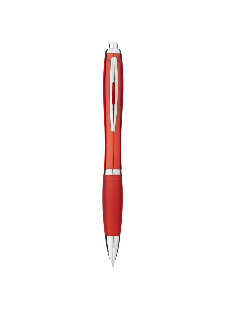 Stylo bille avec corps et grip colorés Nash (encre bleue)