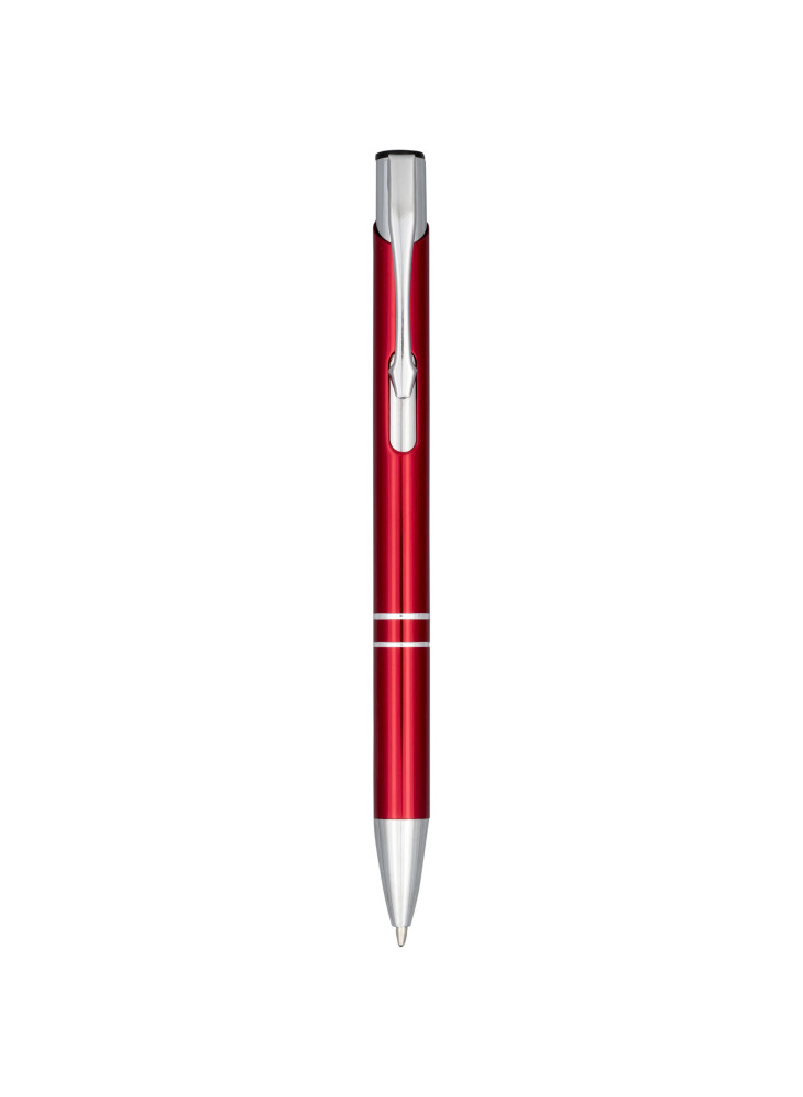 Stylo bille publicitaire aluminium anodisé encre bleue Moneta