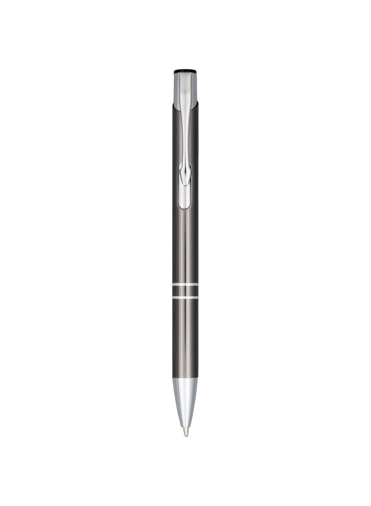 Stylo bille publicitaire aluminium anodisé encre bleue Moneta