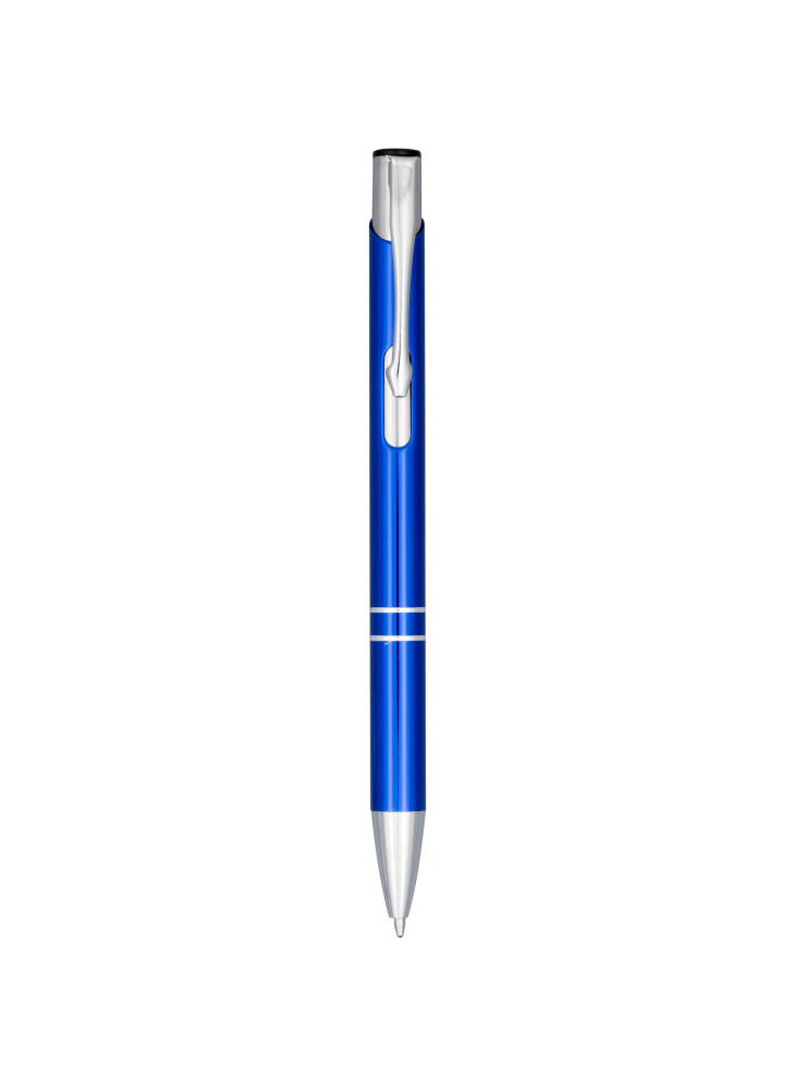 Stylo bille publicitaire aluminium anodisé encre bleue Moneta