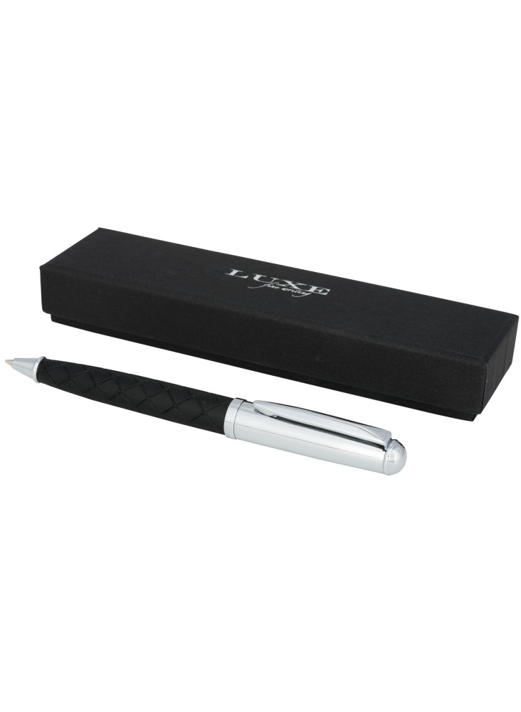 Stylo bille publicitaire métal PU encre noire Fidelio Luxe