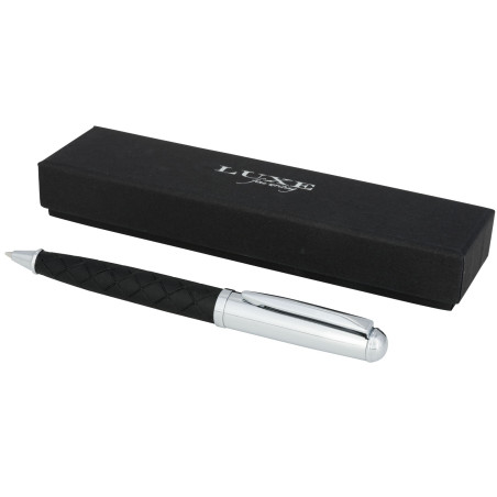 Stylo bille publicitaire métal PU encre noire Fidelio Luxe