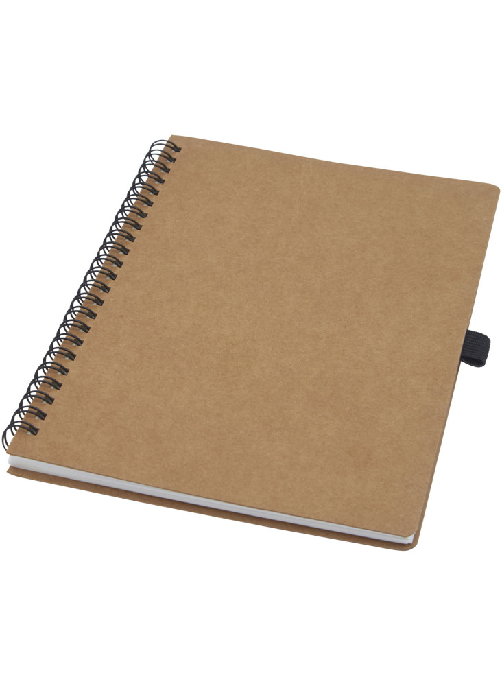 Carnet publicitaire à spirales A5 Cobble en papier de pierre