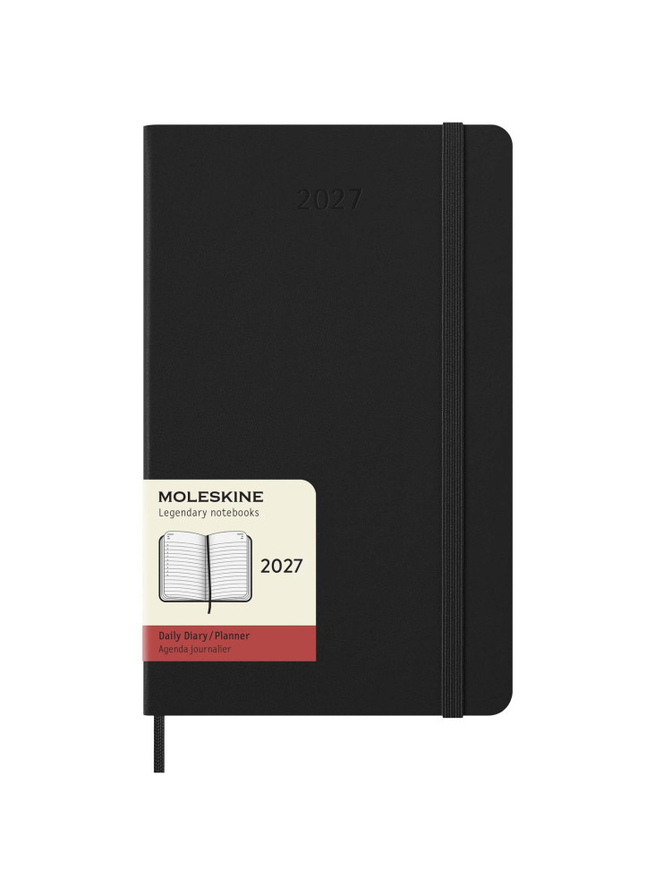 Agenda L quotidien 12 mois Moleskine à couverture rigide