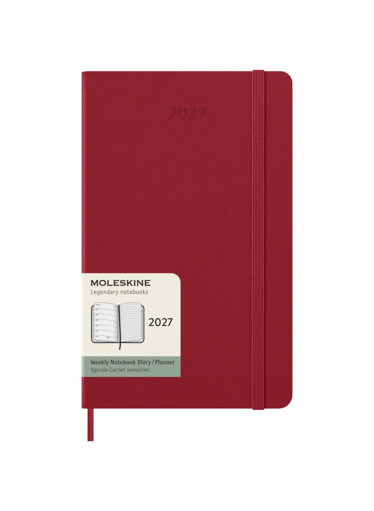 Agenda L hebdomadaire 12 mois Moleskine à couverture rigide