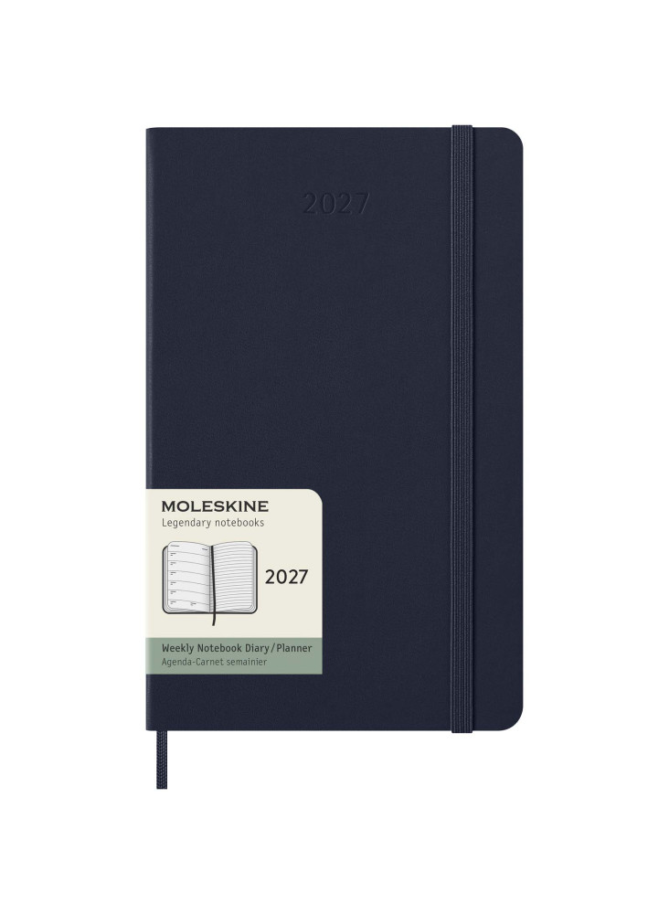 Agenda L hebdomadaire 12 mois Moleskine à couverture rigide