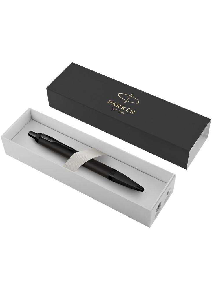 Stylo bille publicitaire achromatique encre bleue IM Parker