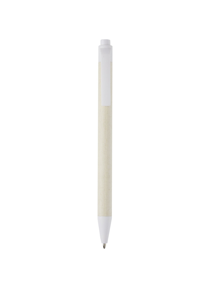Stylo bille publicitaire à partir de briques de lait recyclées encre noire Dairy Dream
