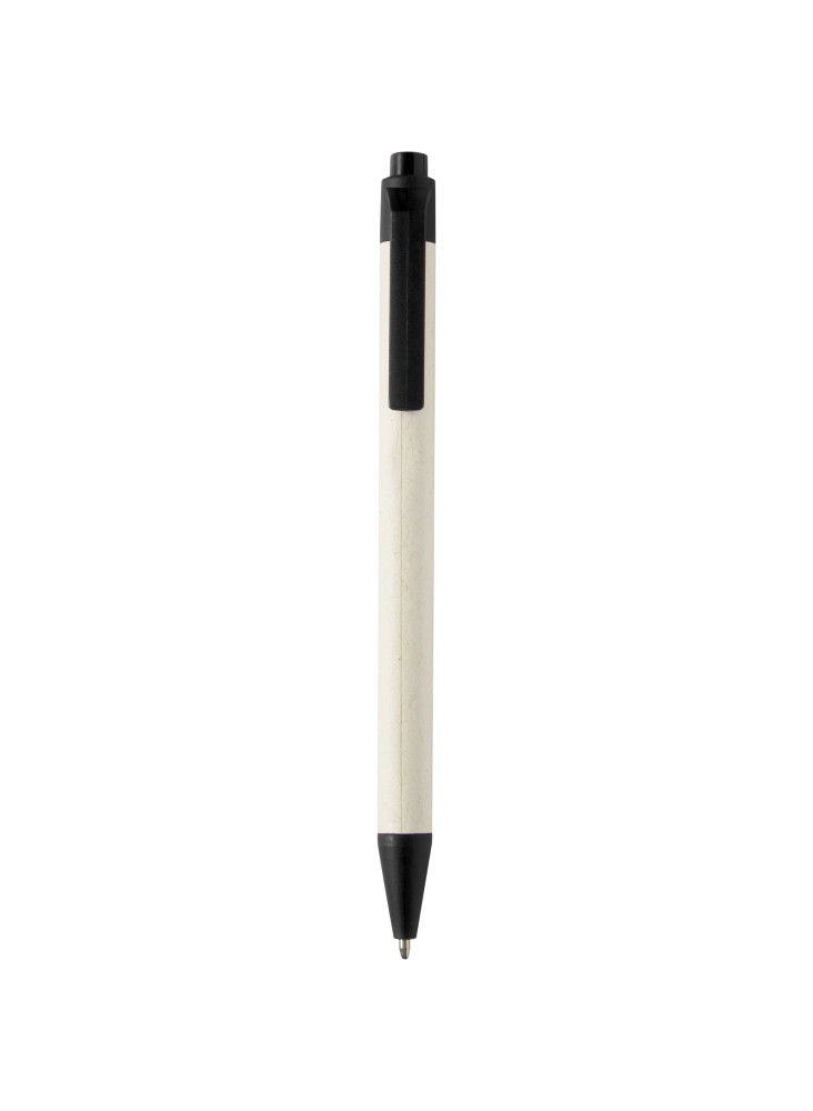 Stylo bille publicitaire à partir de briques de lait recyclées encre noire Dairy Dream