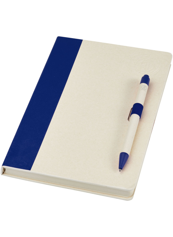 Ensemble publicitaire carnet et stylo recyclé Dairy Dream