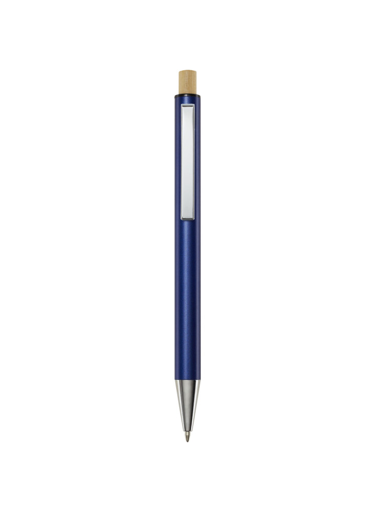 Stylo bille publicitaire en aluminium recyclé encre bleue Cyrus