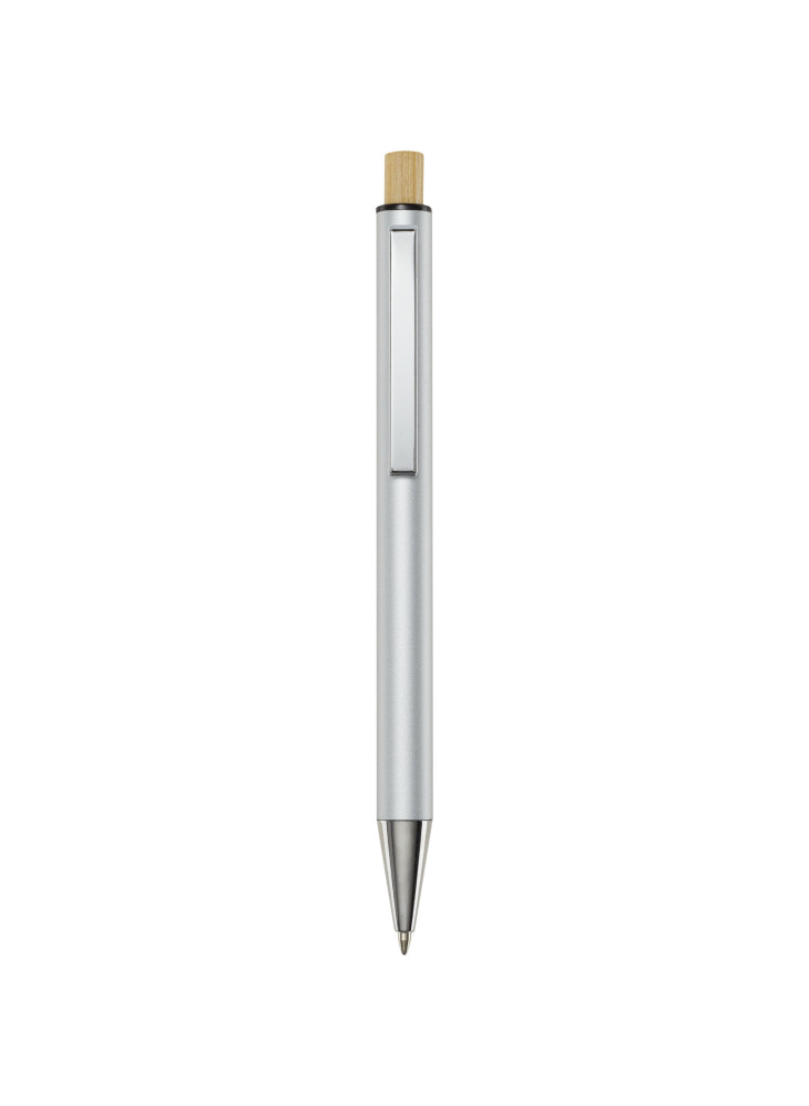 Stylo bille publicitaire en aluminium recyclé encre noire Cyrus