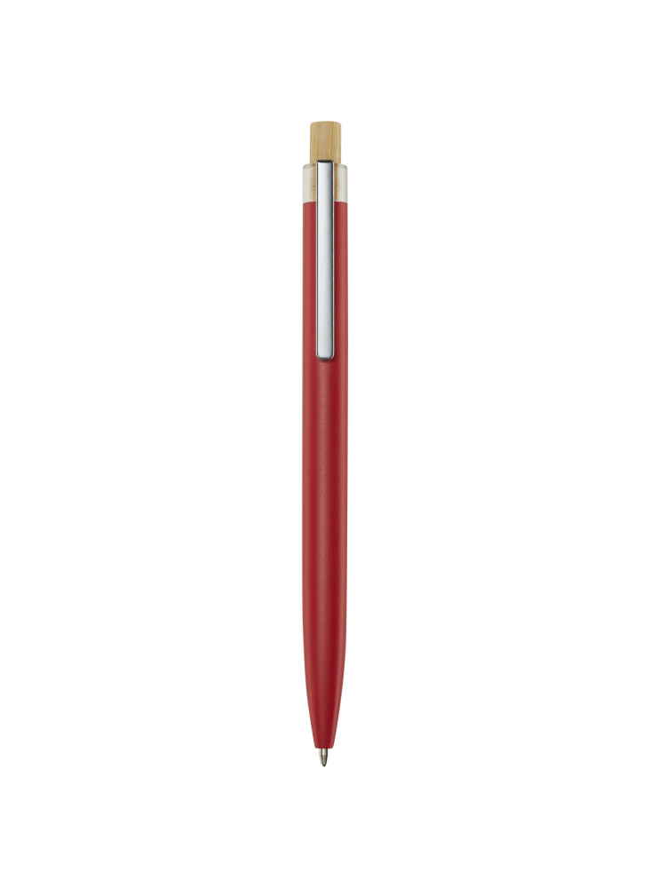 Stylo bille publicitaire en aluminium recyclé encre bleue Nooshin