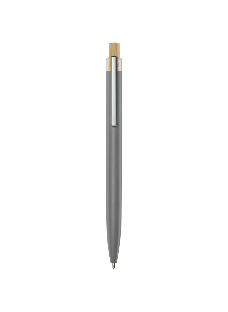 Stylo bille publicitaire en aluminium recyclé encre bleue Nooshin