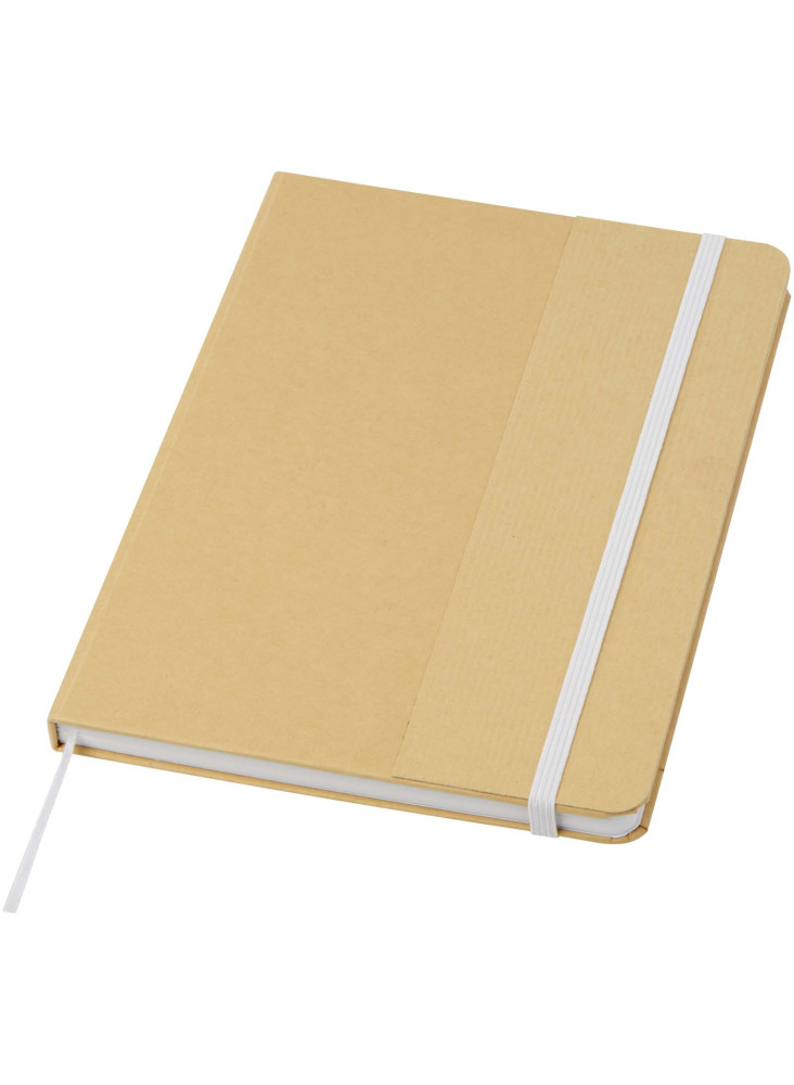 Carnet à couverture rigide A5 Nelida en carton recyclé